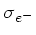 $ \sigma_{e^-}$