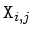 $ {\tt X}_{i,j}$