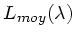 $ L_{moy}(\lambda)$