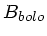 $ B_{bolo}$