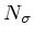 $ N_\sigma$