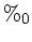 $ \%_0$