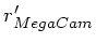 $ r'_{MegaCam}$